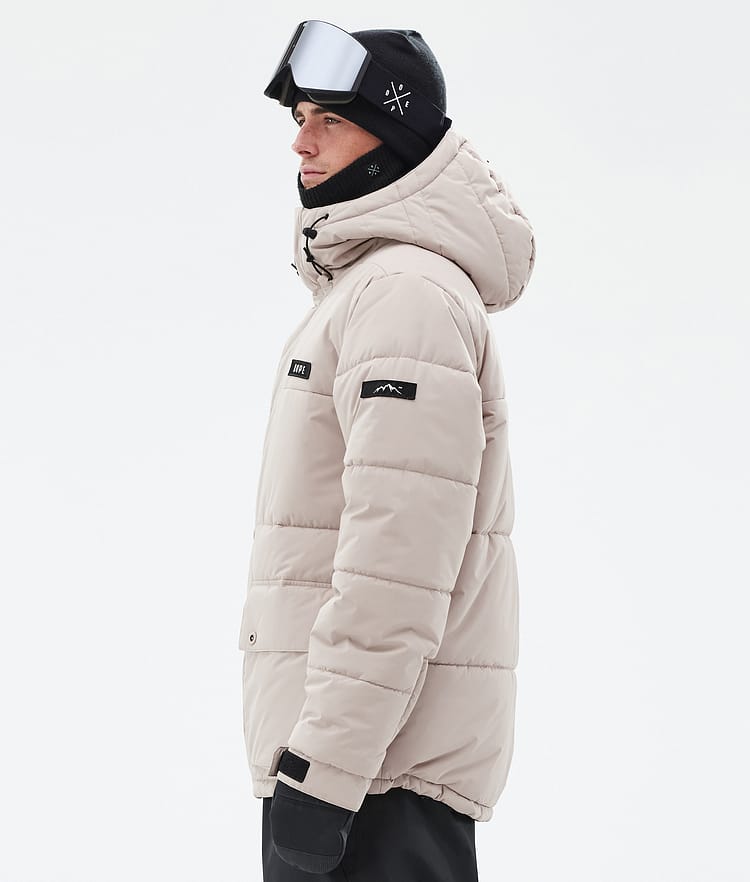 Dope Puffer Full Zip Ski Jacket Men Sand, Image 5 of 9