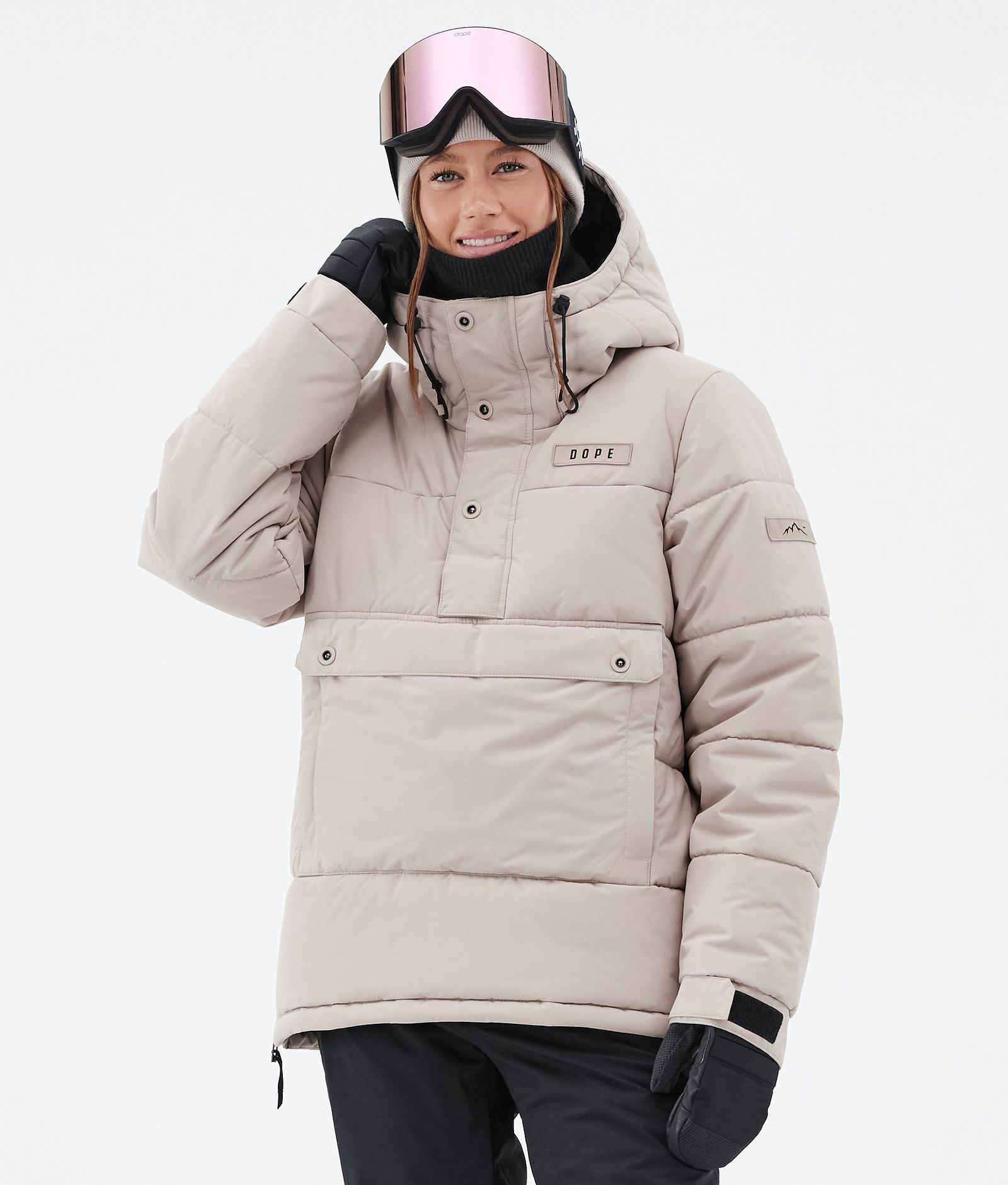 Dope Puffer W Snowboard jas Dames Sand, Afbeelding 1 van 8