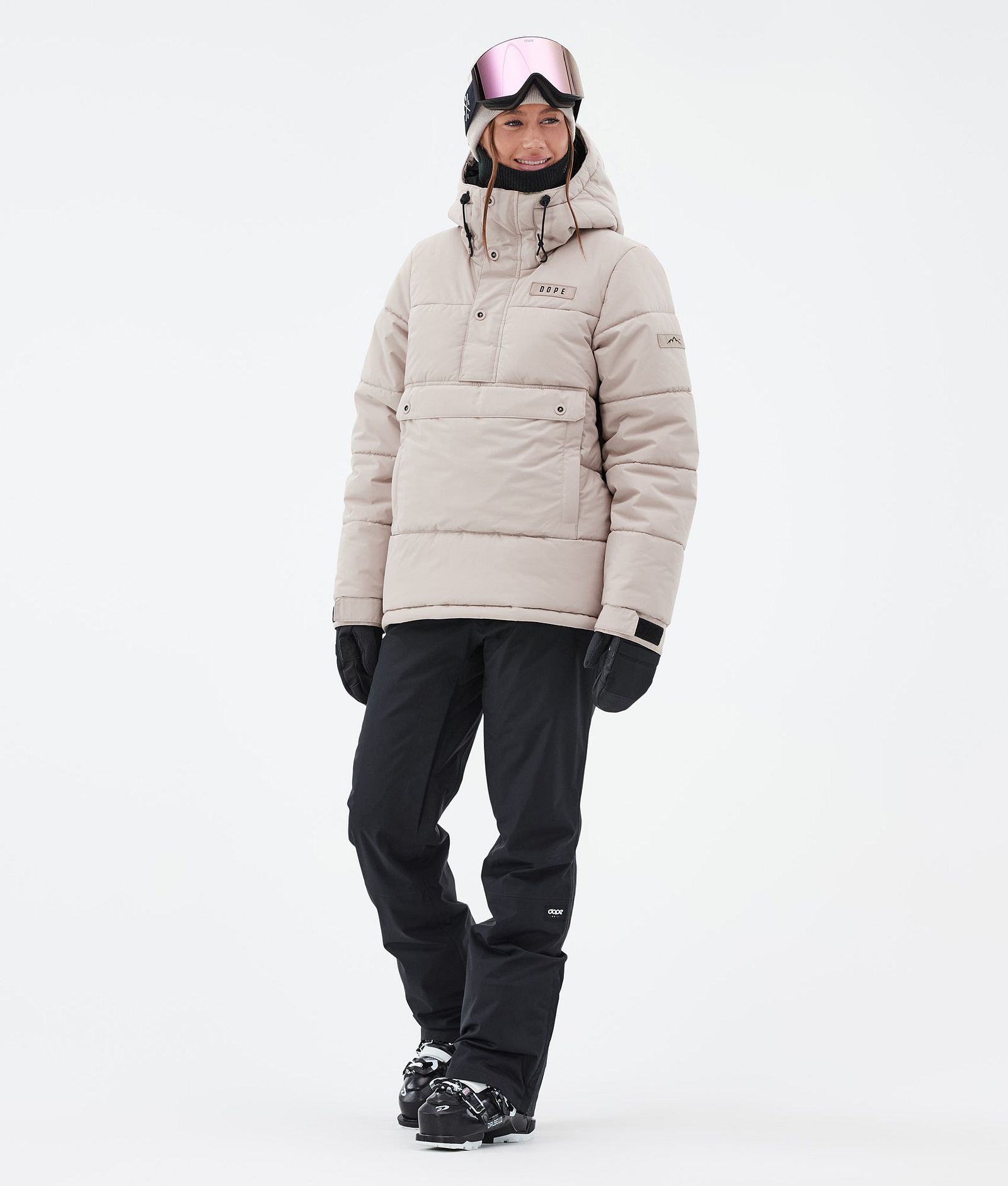 Dope Puffer W Veste de Ski Femme Sand, Image 2 sur 8