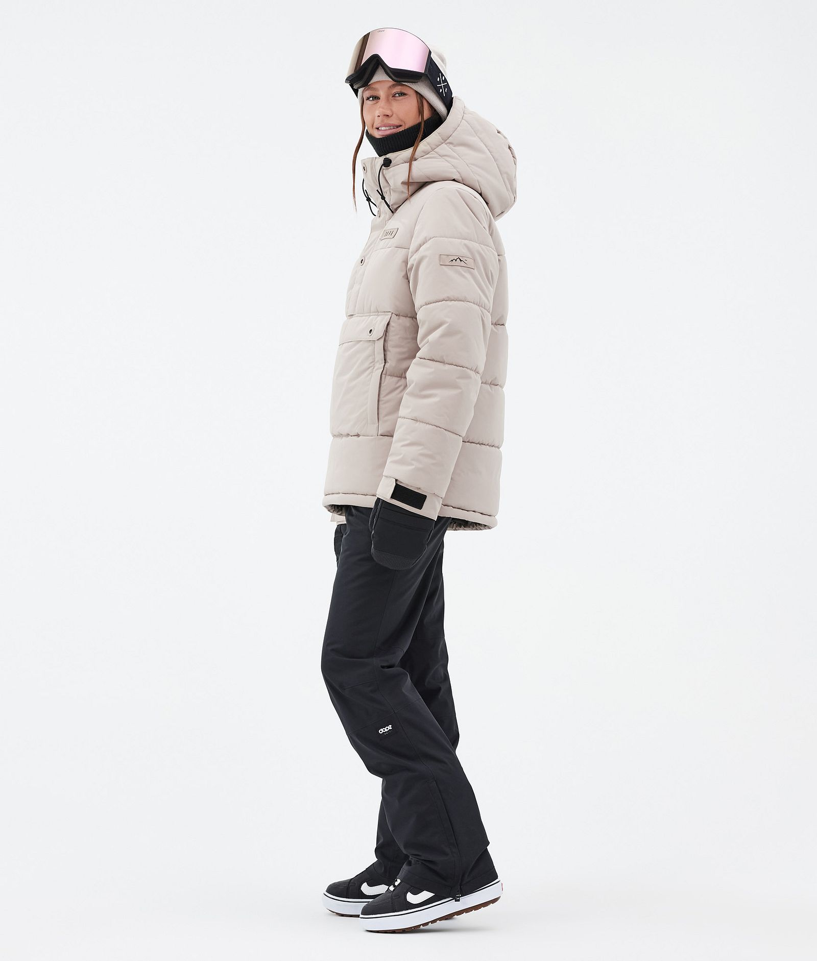 Dope Puffer W Snowboard Jacket Women Sand, Image 3 of 8