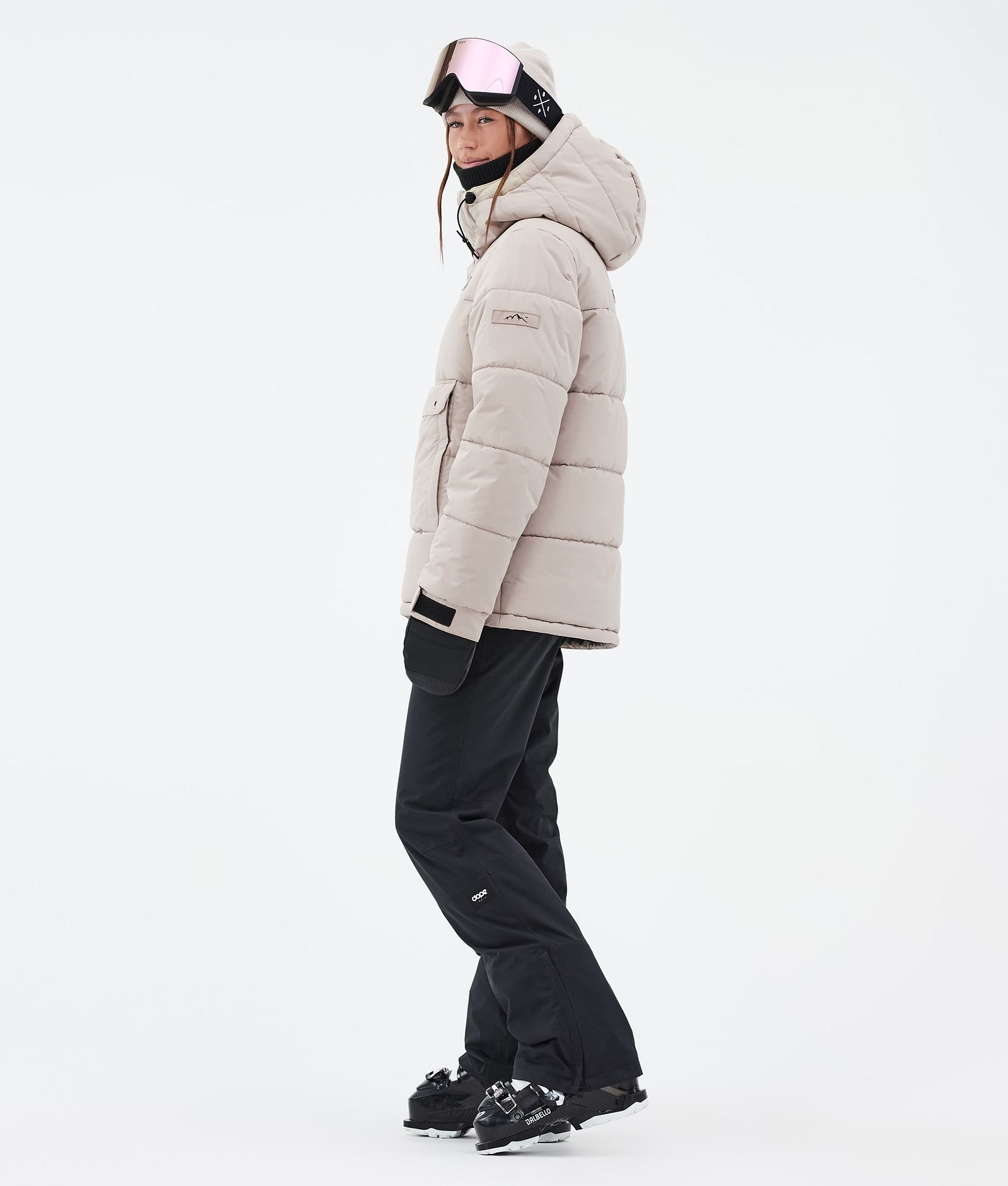 Dope Puffer W Veste de Ski Femme Sand, Image 3 sur 8