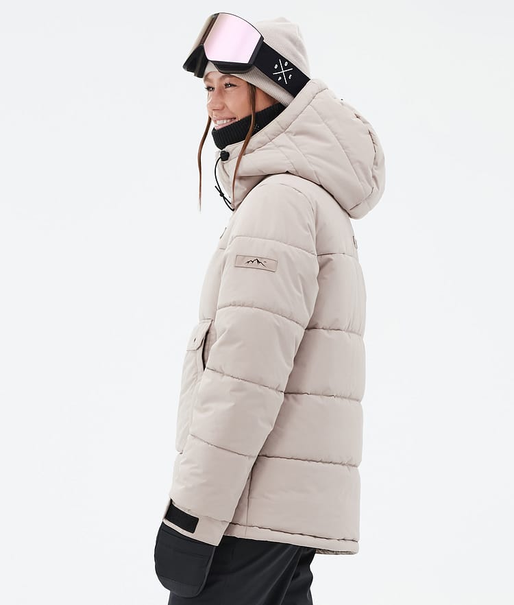 Dope Puffer W Veste de Ski Femme Sand, Image 5 sur 8