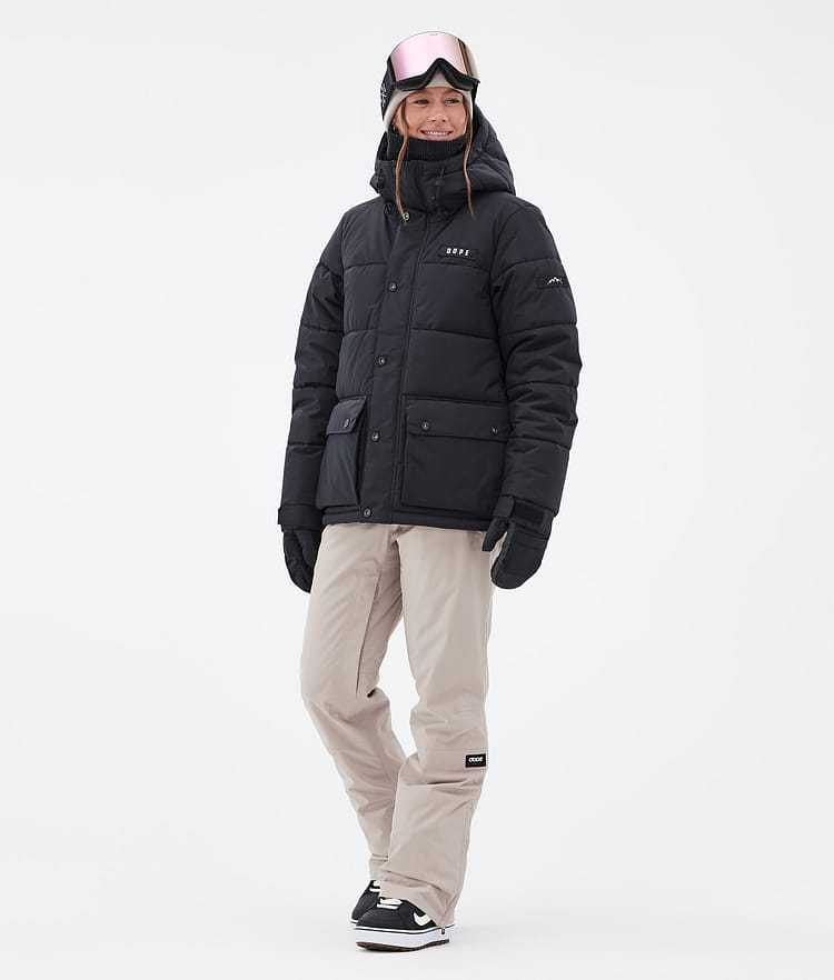 Dope Puffer W Full Zip Giacca Snowboard Donna Black, Immagine 2 di 9