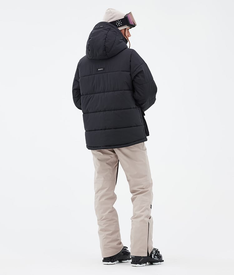 Dope Puffer W Full Zip Ski jas Dames Black, Afbeelding 4 van 9