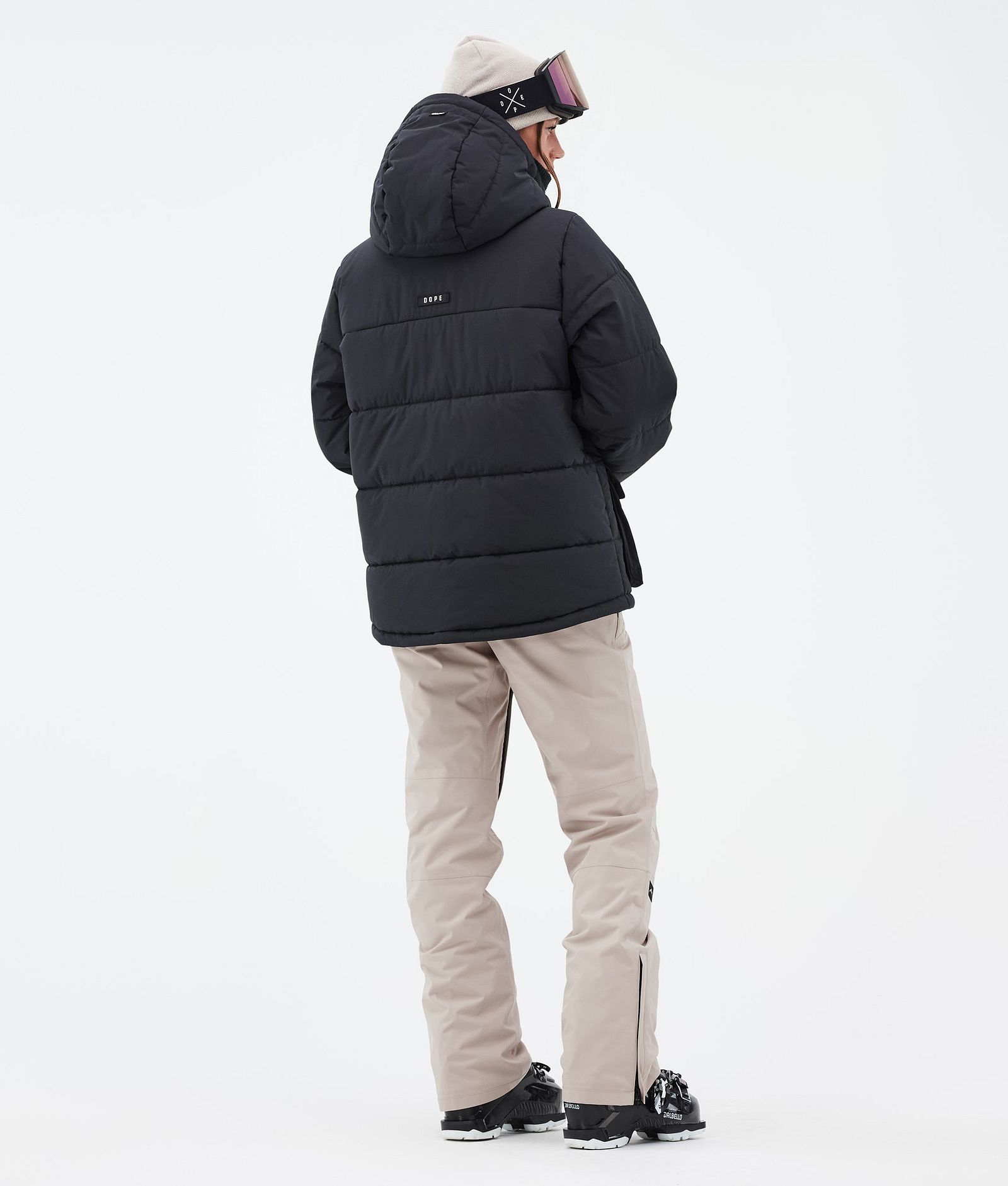 Dope Puffer W Full Zip Skijakke Dame Black, Billede 4 af 9