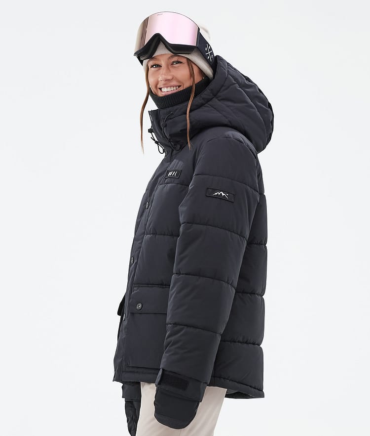 Dope Puffer W Full Zip Lyžařská Bunda Dámské Black, Obrázek 5 z 9