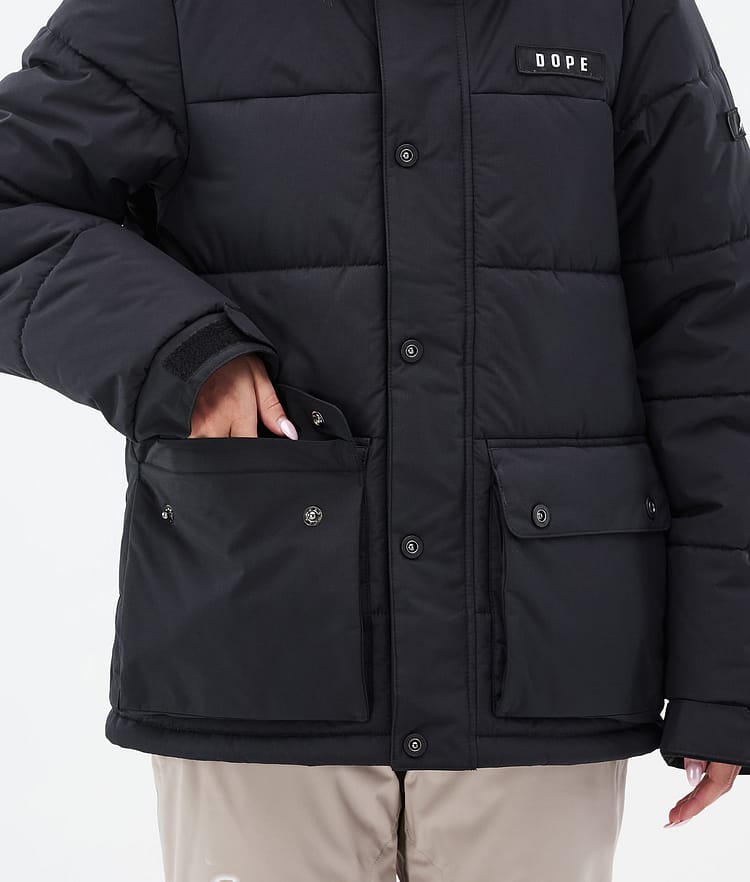 Dope Puffer W Full Zip Snowboard jas Dames Black, Afbeelding 8 van 9