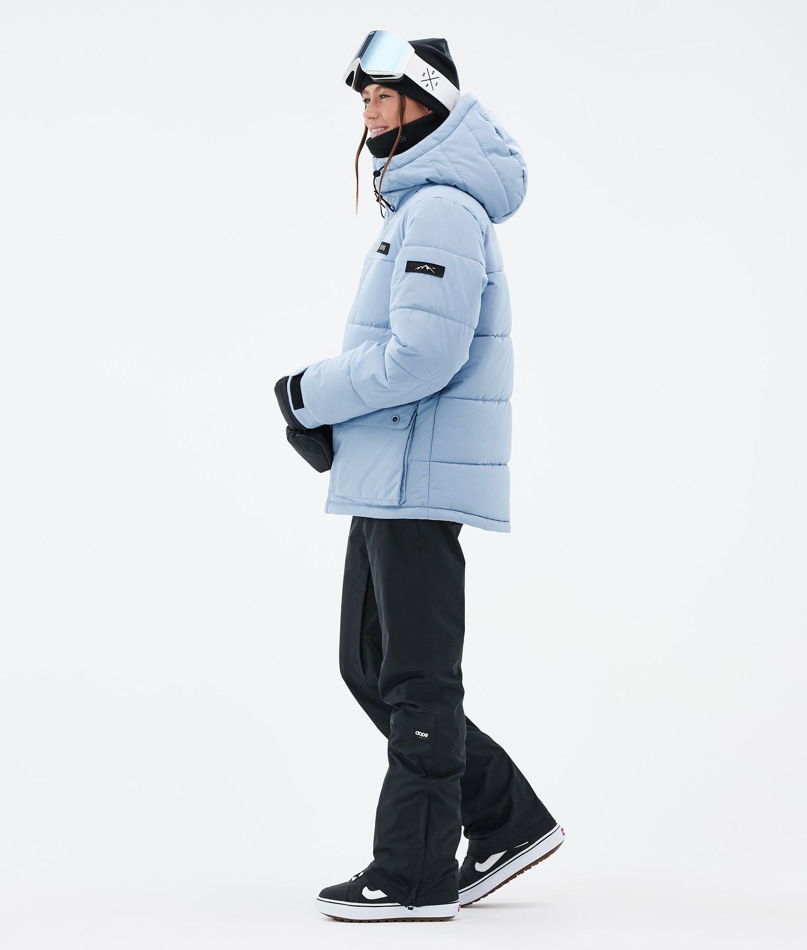 Dope Puffer W Full Zip Bunda na Snowboard Dámské Light Blue, Obrázek 3 z 9