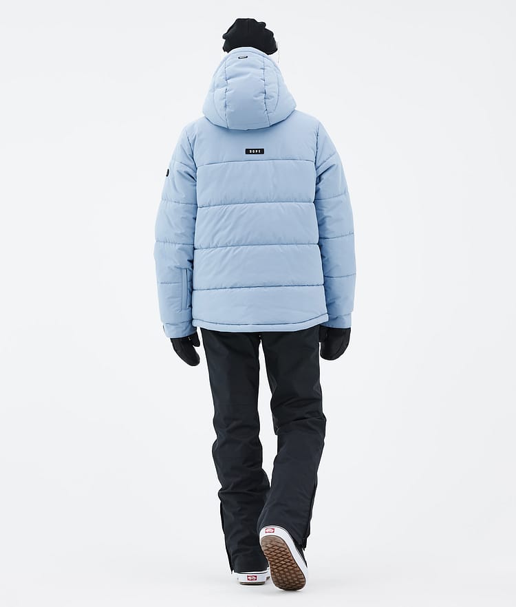 Dope Puffer W Full Zip Snowboardjakke Dame Light Blue, Billede 4 af 9