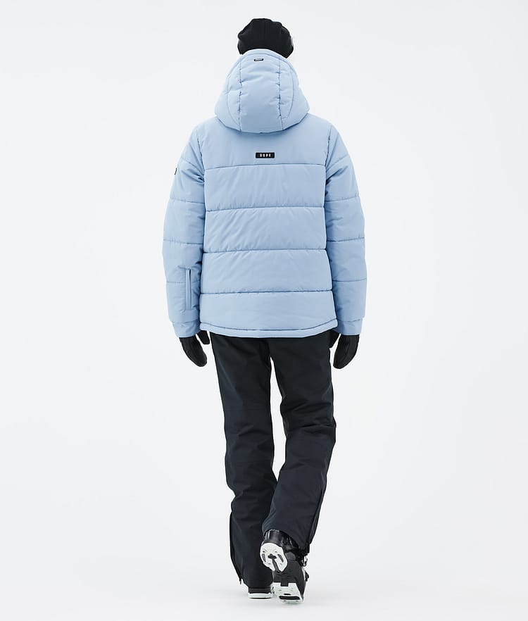 Dope Puffer W Full Zip Kurtka Narciarska Kobiety Light Blue, Zdjęcie 4 z 9