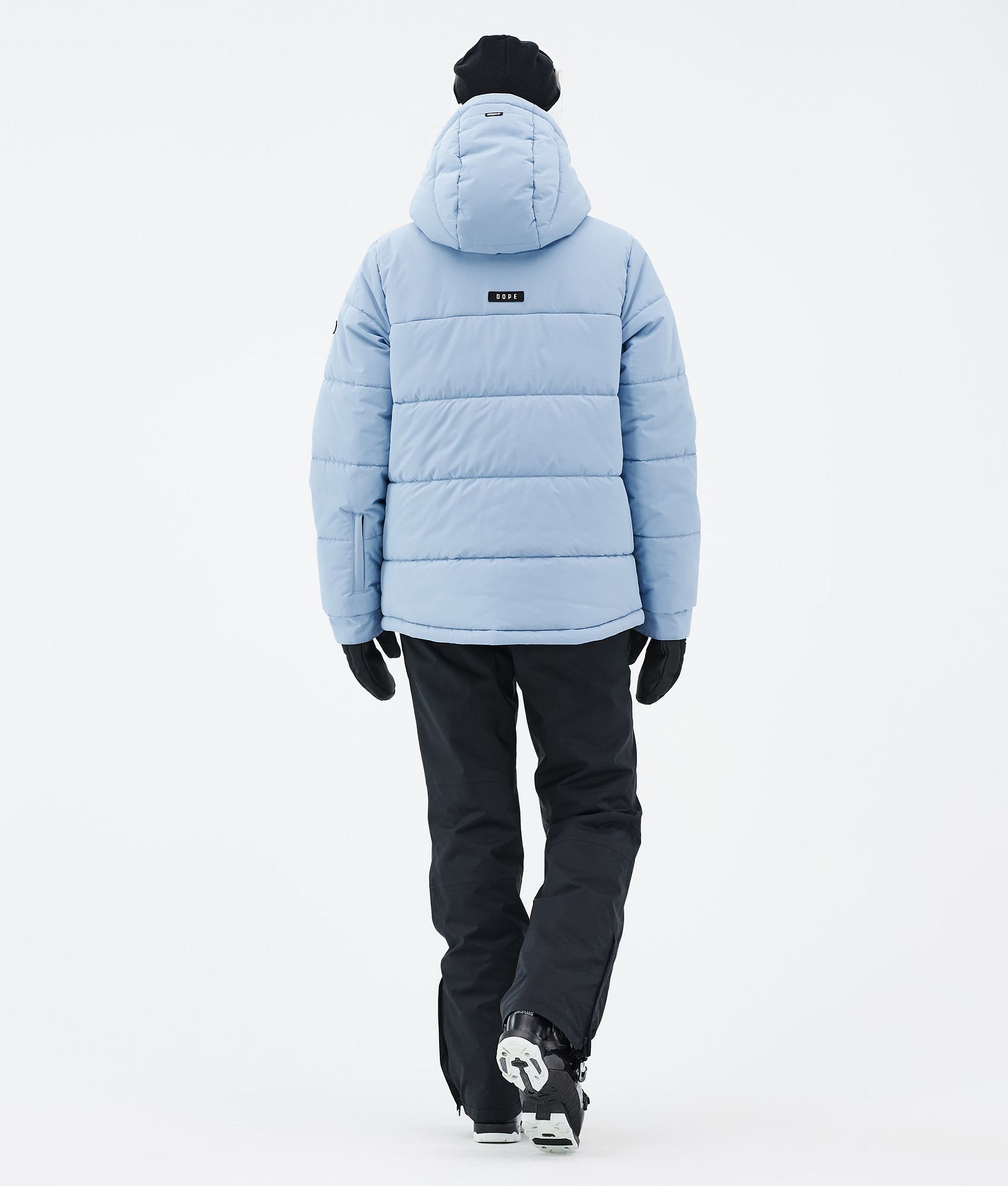 Dope Puffer W Full Zip Skijakke Dame Light Blue, Billede 4 af 9