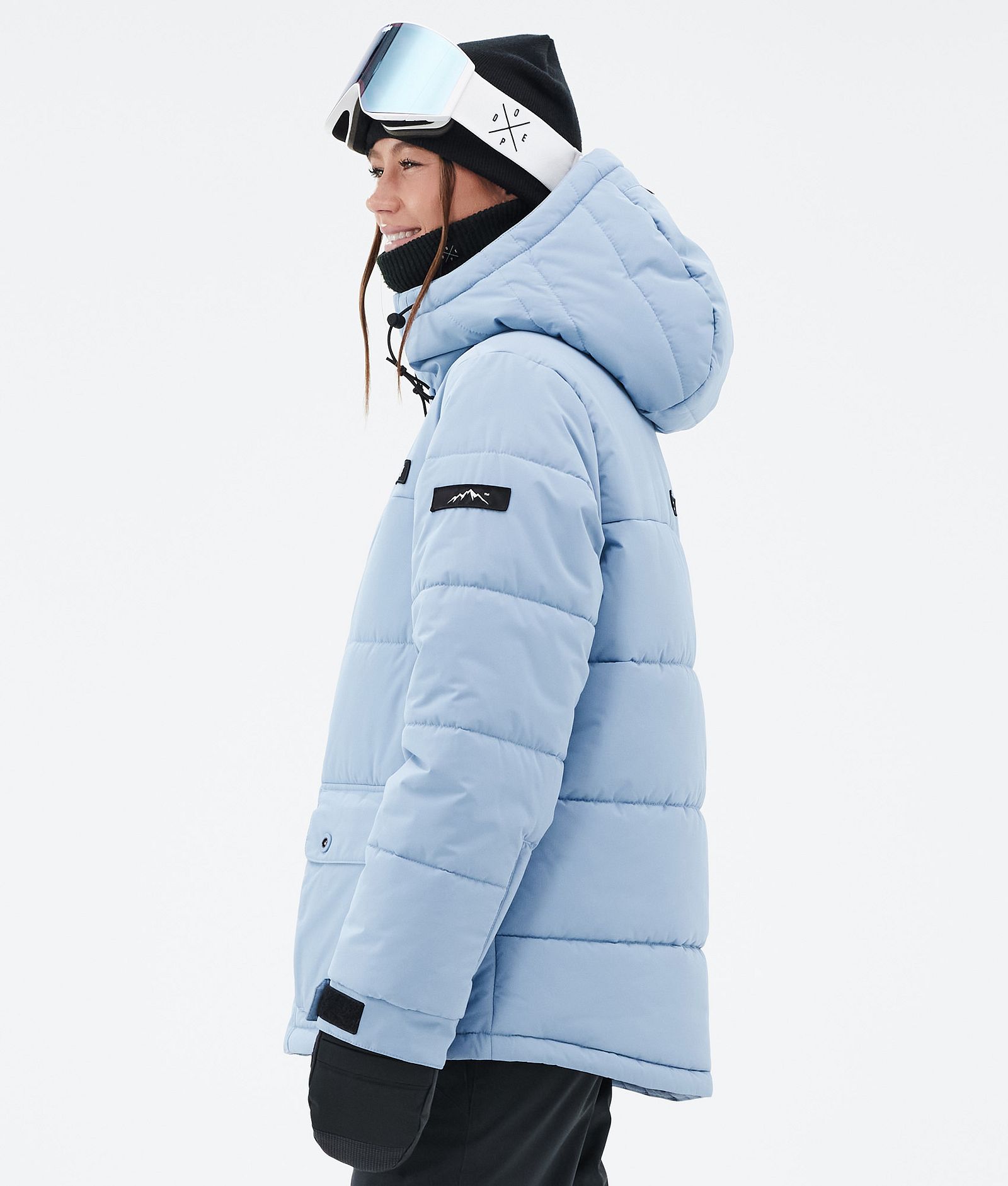 Dope Puffer W Full Zip Ski Jacket Women Light Blue, Image 5 of 9