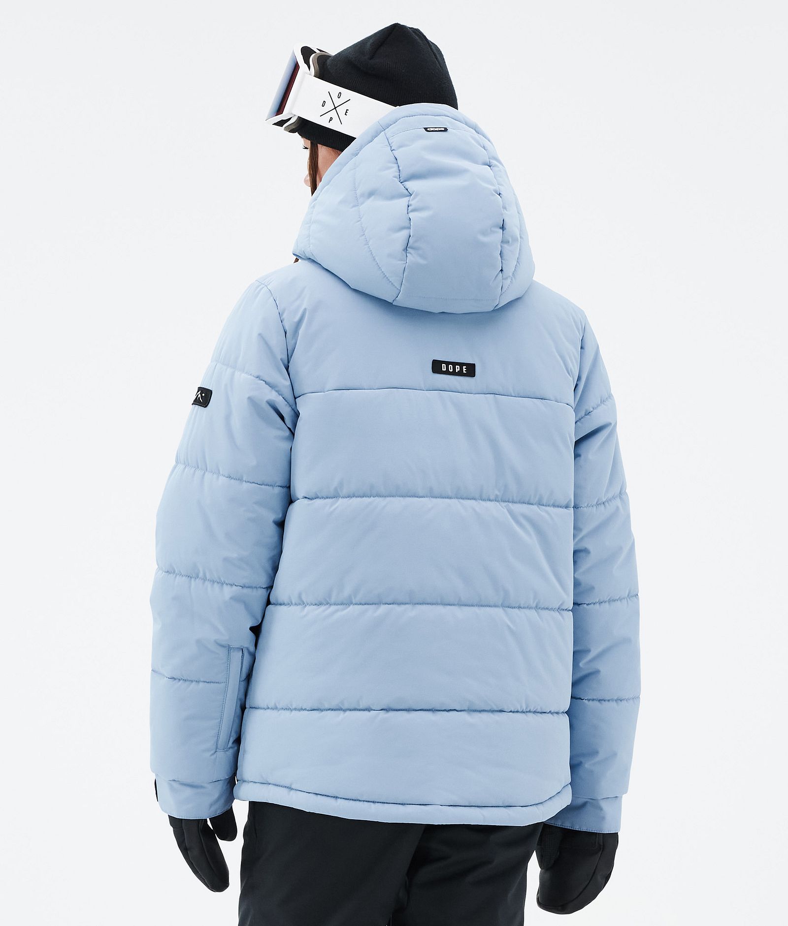 Dope Puffer W Full Zip Ski Jacket Women Light Blue, Image 6 of 9