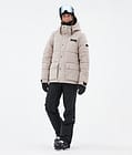 Dope Puffer W Full Zip Ski jas Dames Sand, Afbeelding 2 van 9