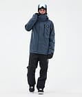 Dope Blizzard Full Zip Snowboard Jacket Men Metal Blue Renewed, Image 2 of 9