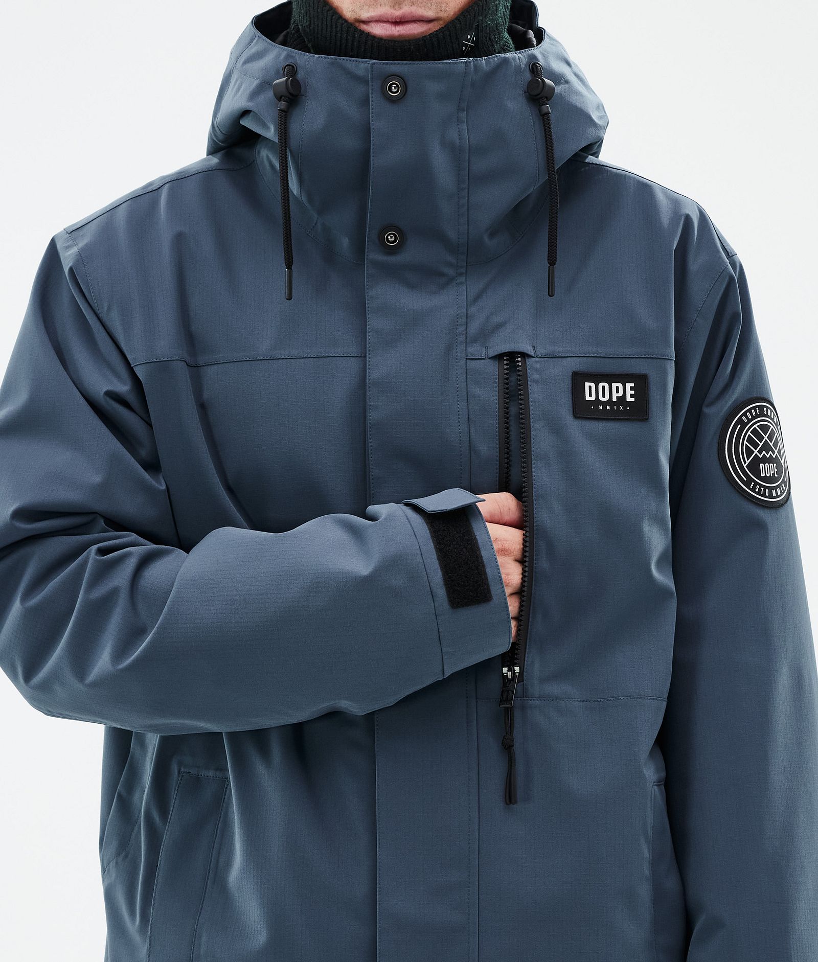 Dope Blizzard Full Zip Veste Snowboard Homme Metal Blue, Image 8 sur 9