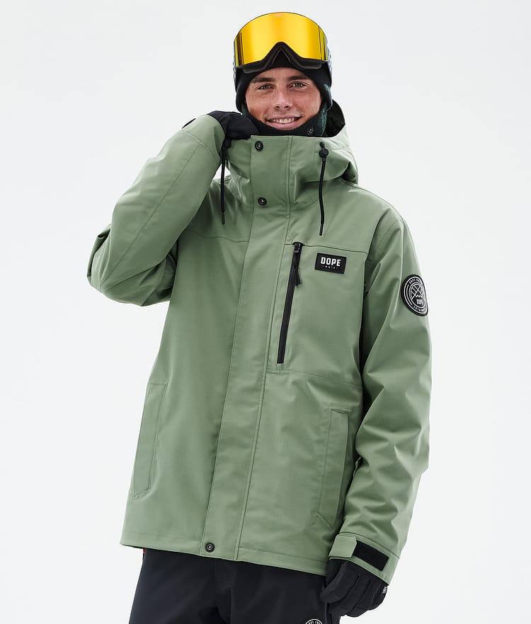 Dope Blizzard Full Zip Snowboard Jacket Men Moss Green Renewed, Image 1 of 9