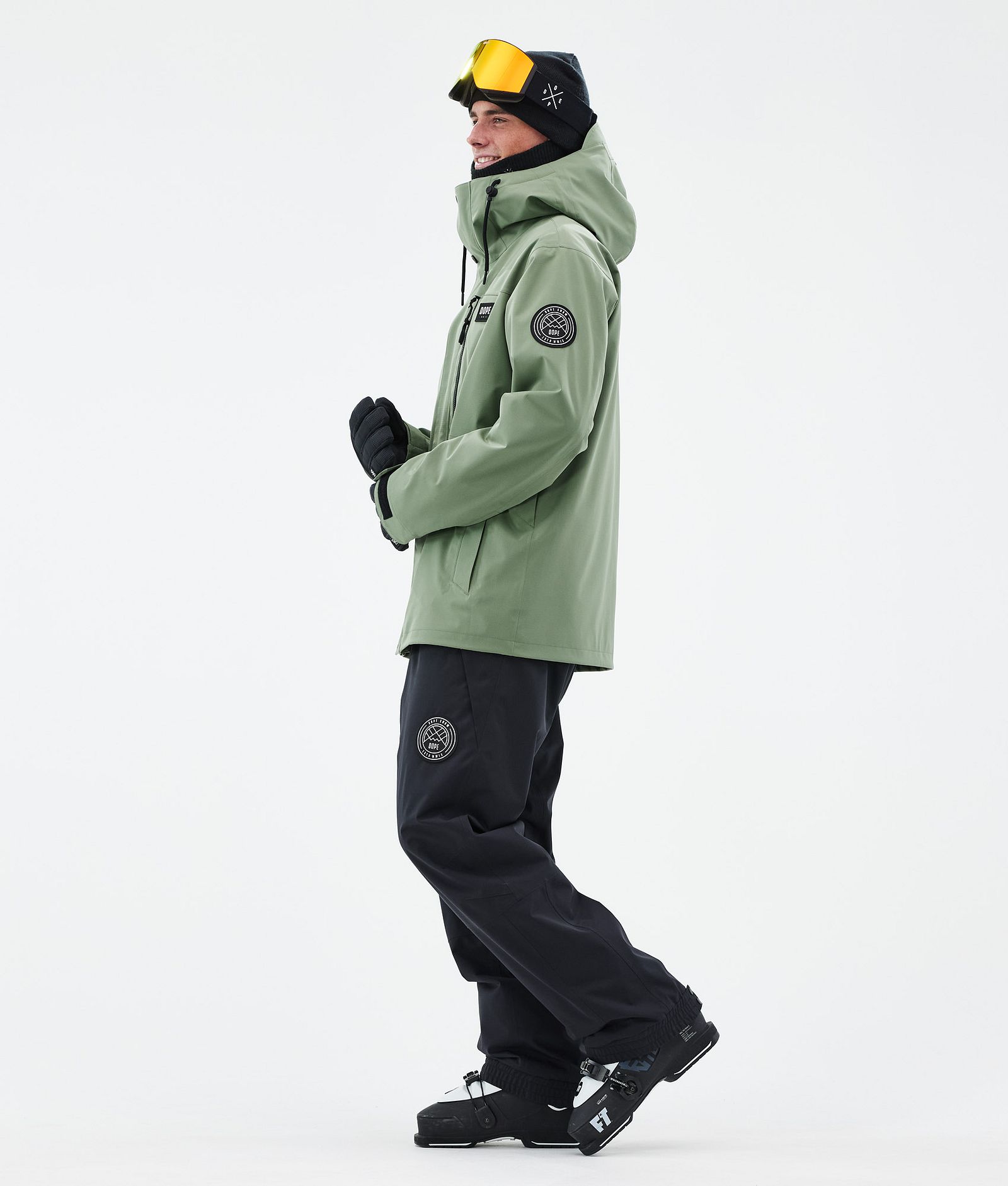 Dope Blizzard Full Zip Ski jas Heren Moss Green, Afbeelding 3 van 9