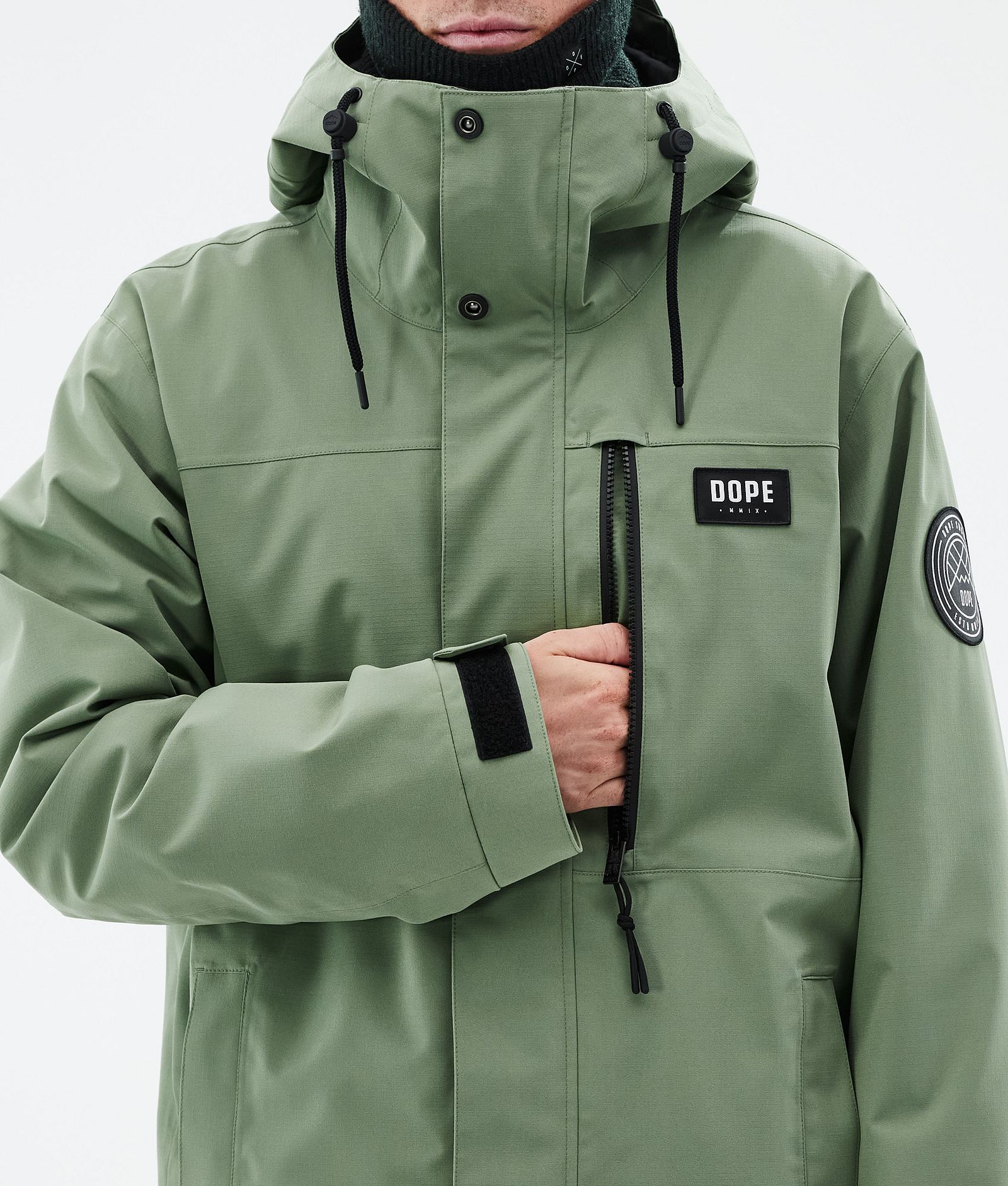 Dope Blizzard Full Zip Ski Jacket Men Moss Green, Image 8 of 9