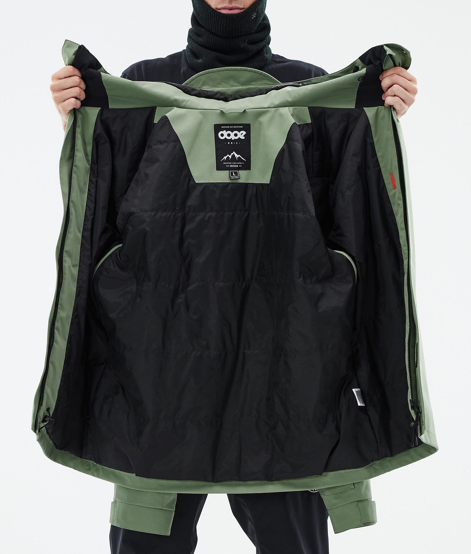 Dope Blizzard Full Zip Giacca Sci Uomo Moss Green, Immagine 9 di 9