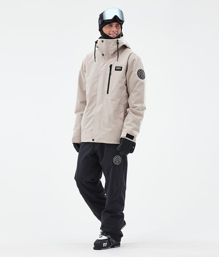 Dope Blizzard Full Zip Skijakke Herre Sand, Billede 2 af 9