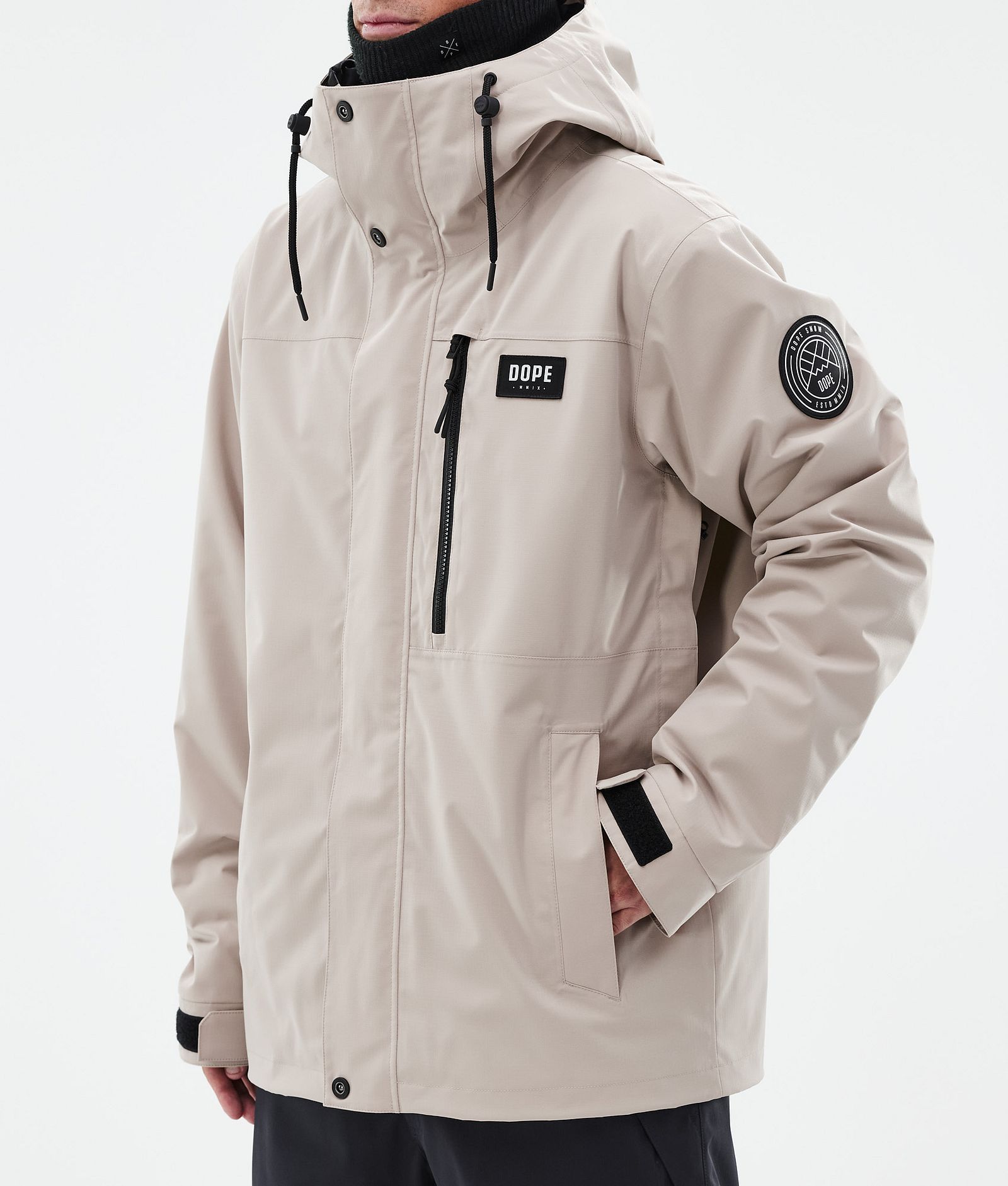 Dope Blizzard Full Zip Snowboardjakke Herre Sand, Billede 7 af 9