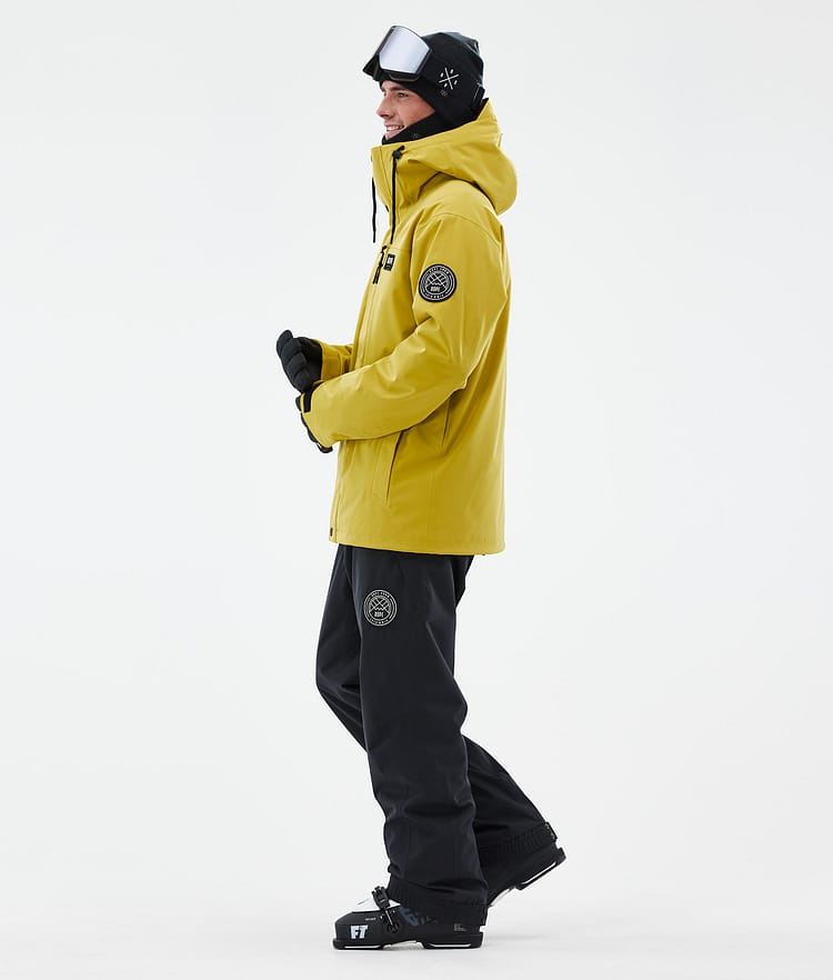 Dope Blizzard Full Zip Skijakke Herre Yellow, Billede 3 af 9