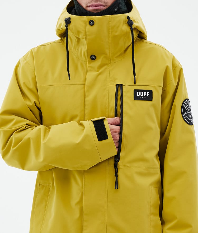 Dope Blizzard Full Zip Ski Jacket Men Yellow, Image 8 of 9