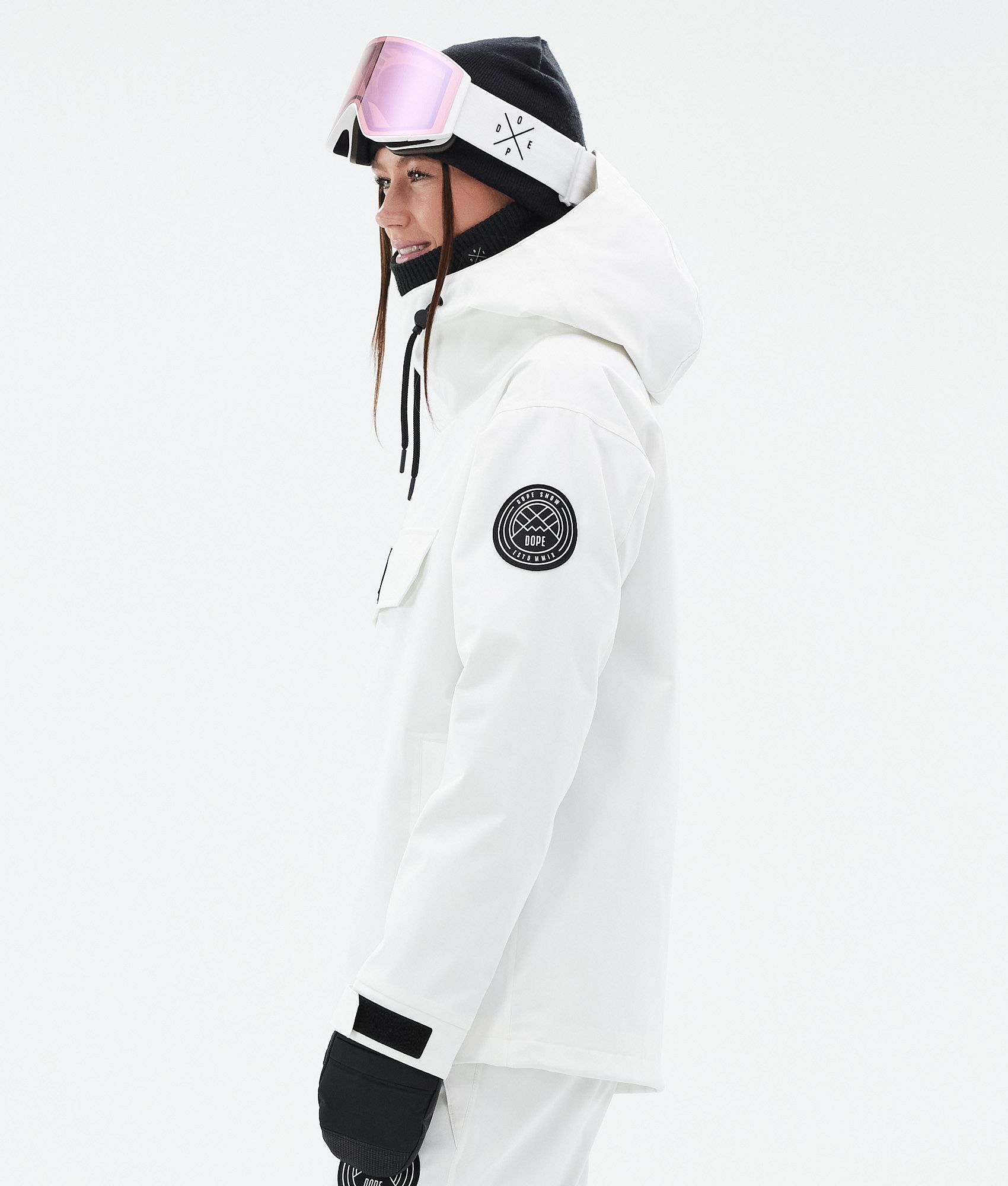 White snowboarding jacket womens sale