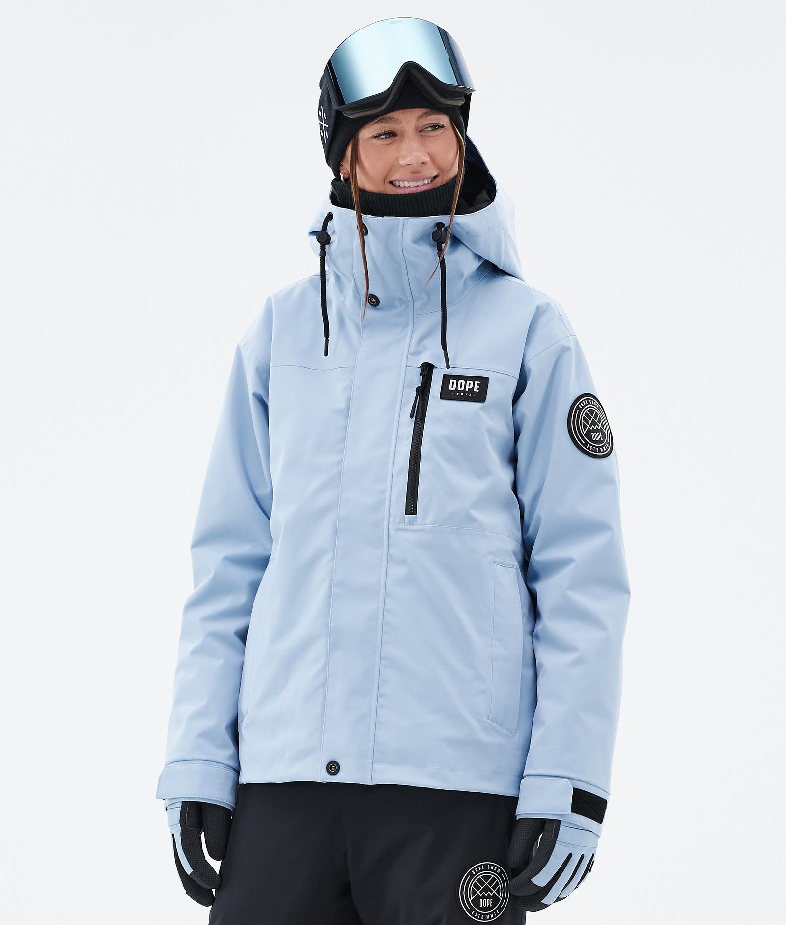 Dope Blizzard W Full Zip Snowboard Jacket Women Light Blue, Image 1 of 9