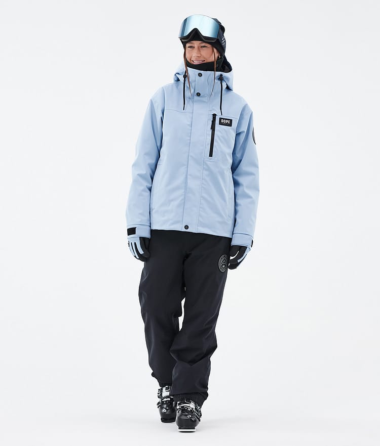 Dope Blizzard W Full Zip Veste de Ski Femme Light Blue, Image 2 sur 9