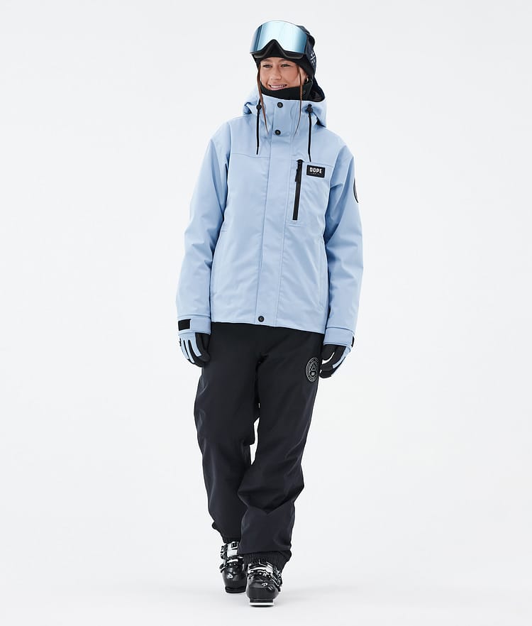 Dope Blizzard W Full Zip 24 Ski jas Dames Light Blue, Afbeelding 2 van 9