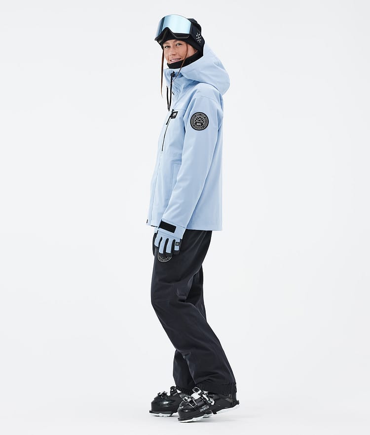 Dope Blizzard W Full Zip Veste de Ski Femme Light Blue, Image 3 sur 9