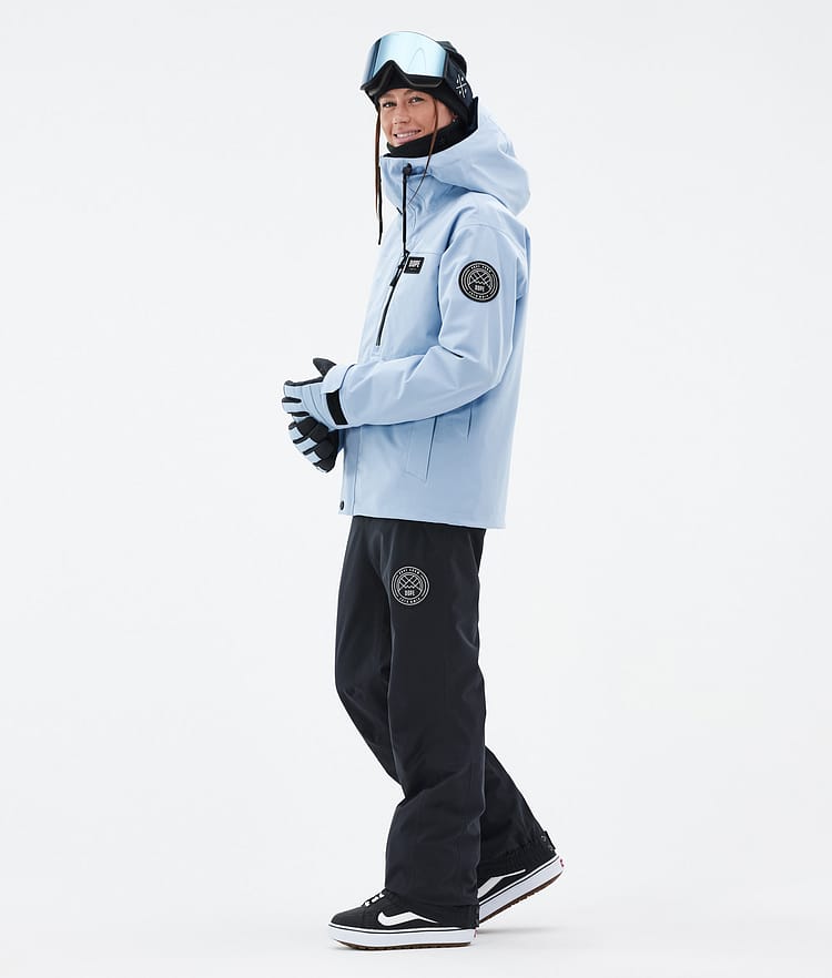 Dope Blizzard W Full Zip Snowboardjakke Dame Light Blue, Billede 3 af 9