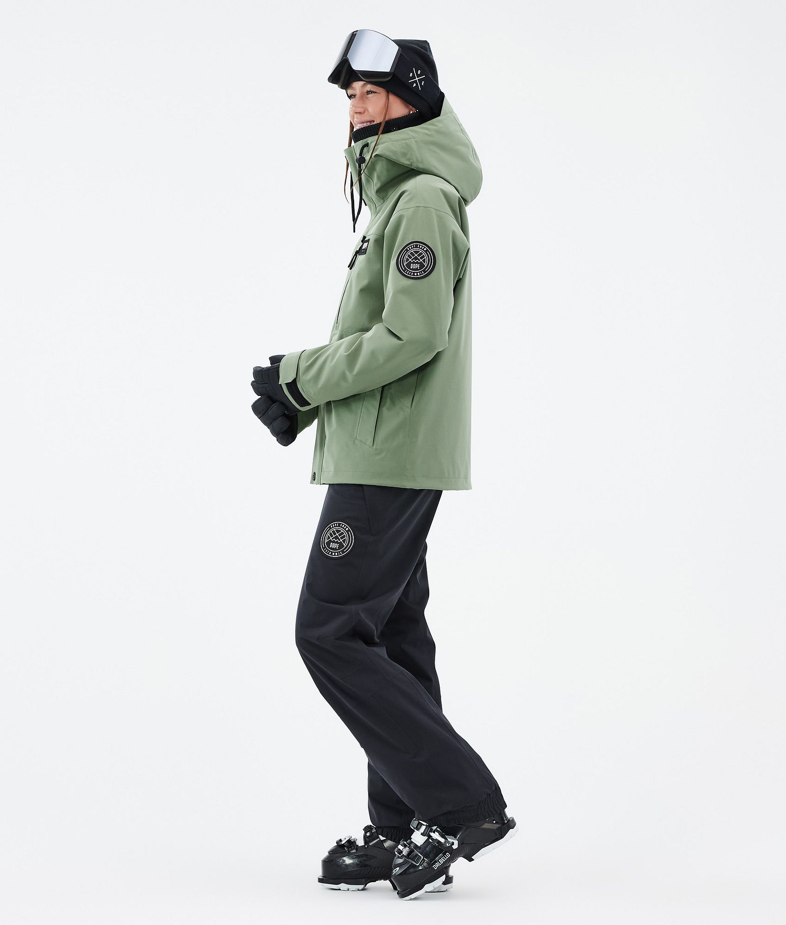 Dope Blizzard W Full Zip Skijacke Damen Moss Green, Bild 3 von 9