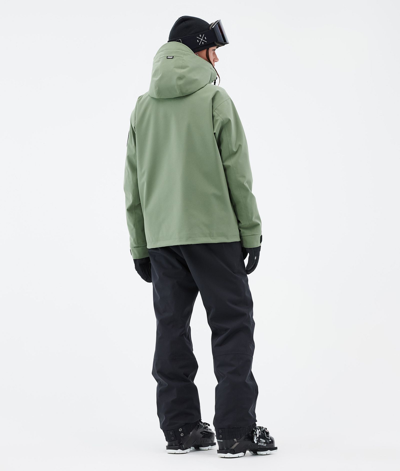 Dope Blizzard W Full Zip Veste de Ski Femme Moss Green, Image 4 sur 9