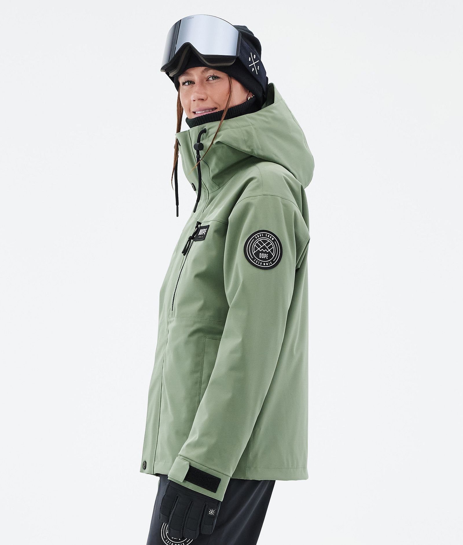 Dope Blizzard W Full Zip Ski Jacket Women Moss Green, Image 5 of 9