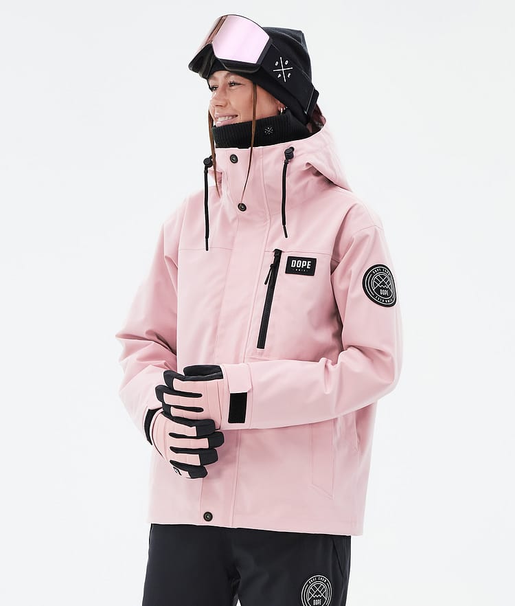 Dope Blizzard W Full Zip Veste de Ski Femme Soft Pink, Image 1 sur 9