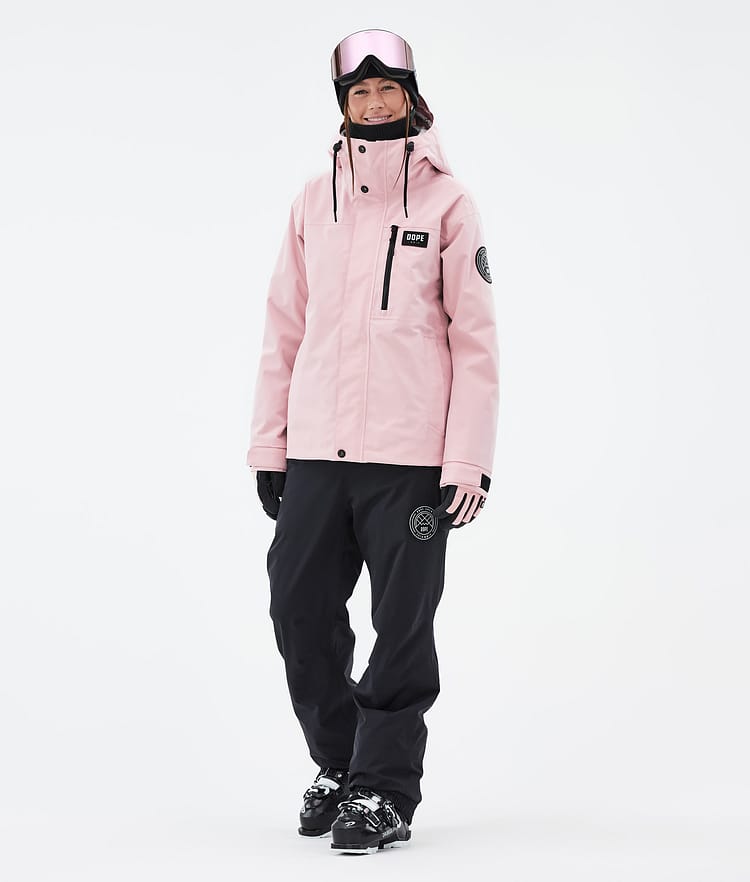 Dope Blizzard W Full Zip Veste de Ski Femme Soft Pink, Image 2 sur 9