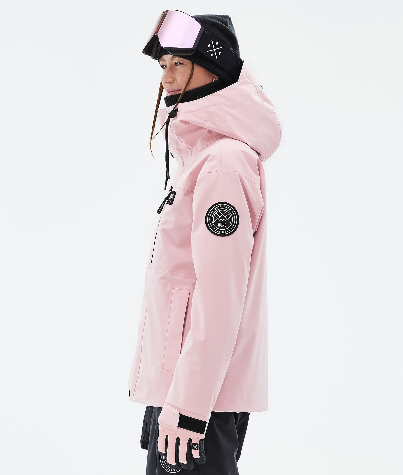 Dope Blizzard W Full Zip Veste de Ski Femme Soft Pink, Image 5 sur 9