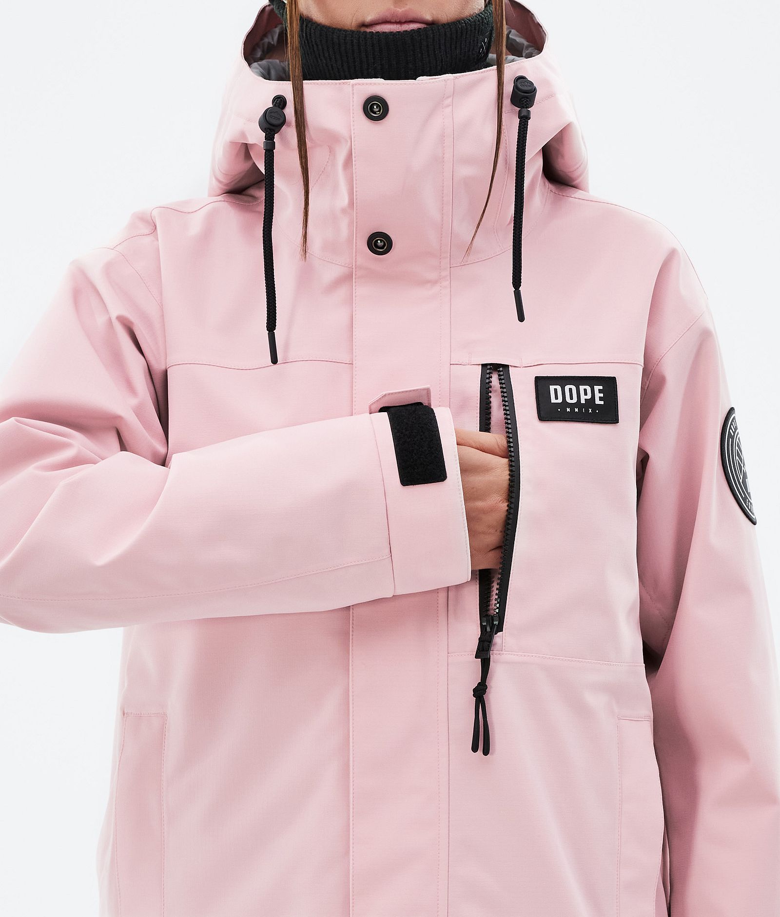 Dope Blizzard W Full Zip Giacca Snowboard Donna Soft Pink, Immagine 8 di 9