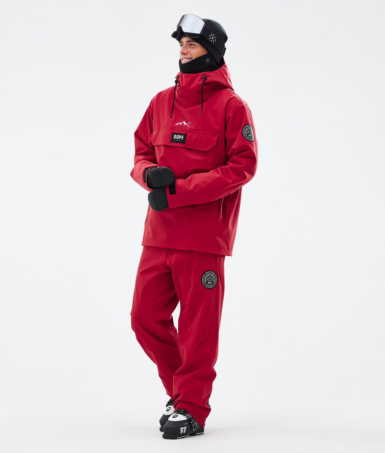 Dope Blizzard Ski Pants Men Deep Red, Image 2 of 5