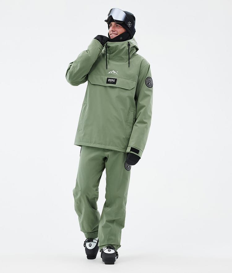 Dope Blizzard Ski Pants Men Moss Green, Image 2 of 5