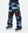 Dope Blizzard Snowboard Pants Men Shards Burgundy Blue