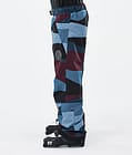 Dope Blizzard Ski Pants Men Shards Burgundy Blue, Image 3 of 5