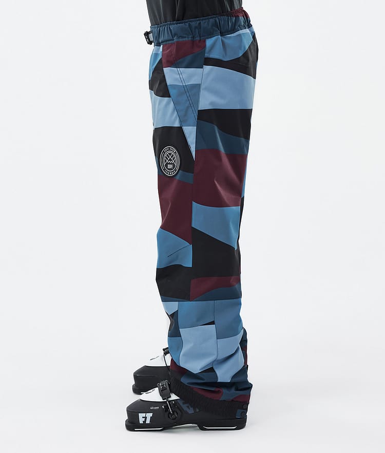 Dope Blizzard Pantalon de Ski Homme Shards Burgundy Blue, Image 3 sur 5