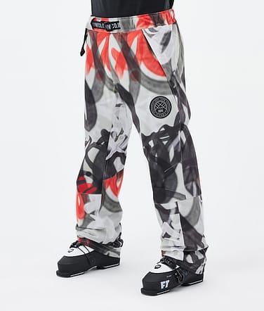 Dope Blizzard Pantalones Esquí Hombre Spray Black Red