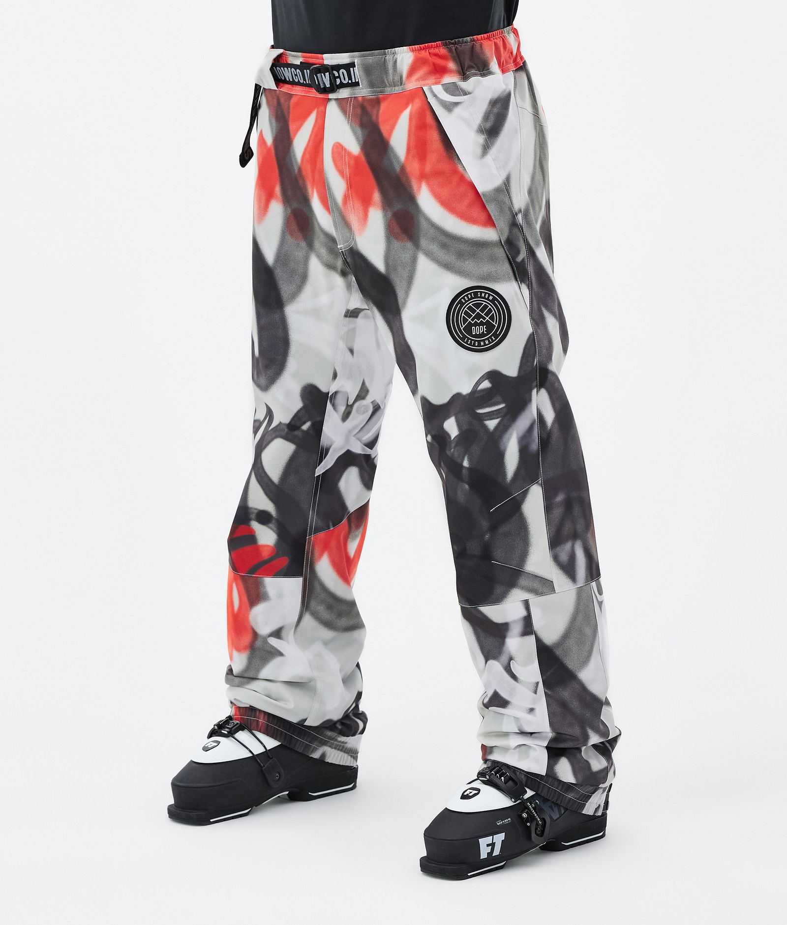 Dope Blizzard Ski Pants Men Spray Black Red, Image 1 of 5