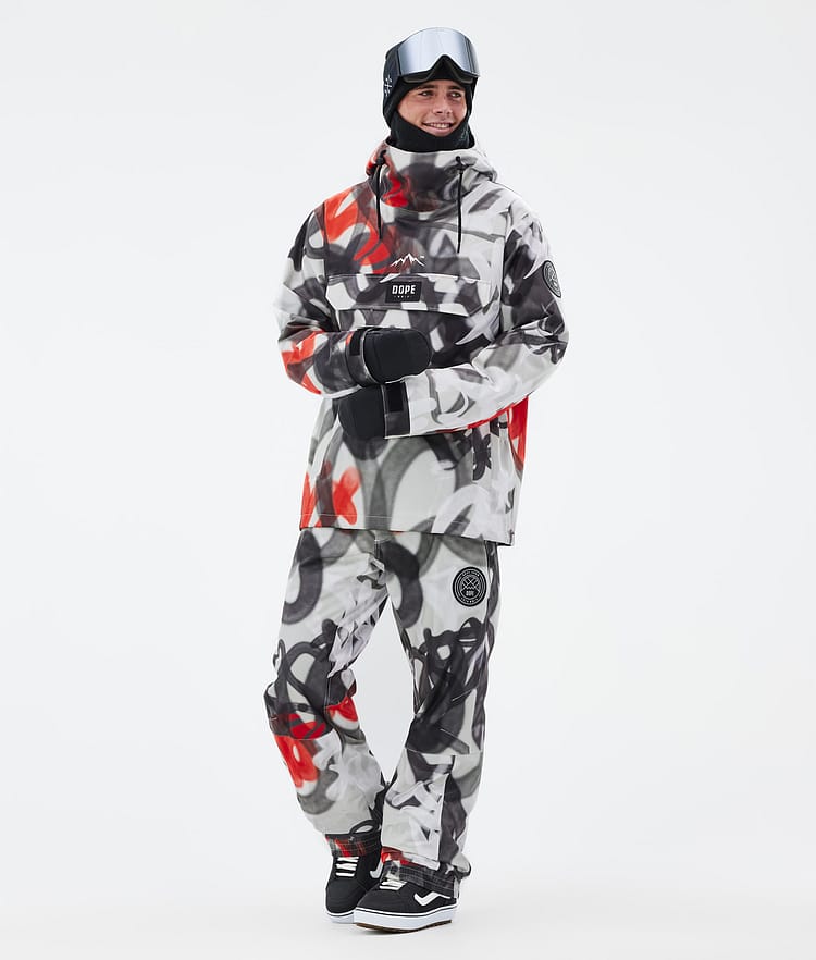 Dope Blizzard 2024 Snowboard Pants Men Spray Black Red, Image 2 of 5