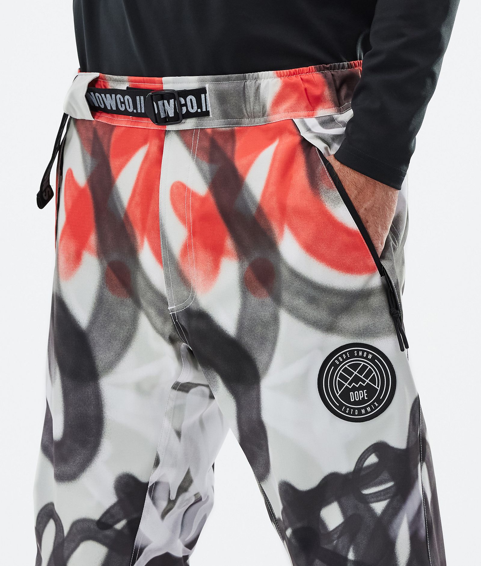 Dope Blizzard Pantalon de Ski Homme Spray Black Red, Image 5 sur 5